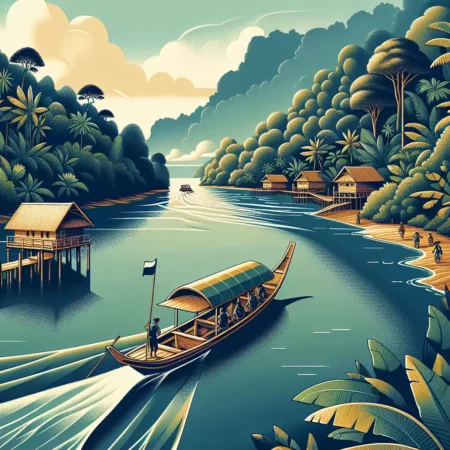 Serunya Menyusuri Sungai Kalimantan dengan Perahu Tradisional