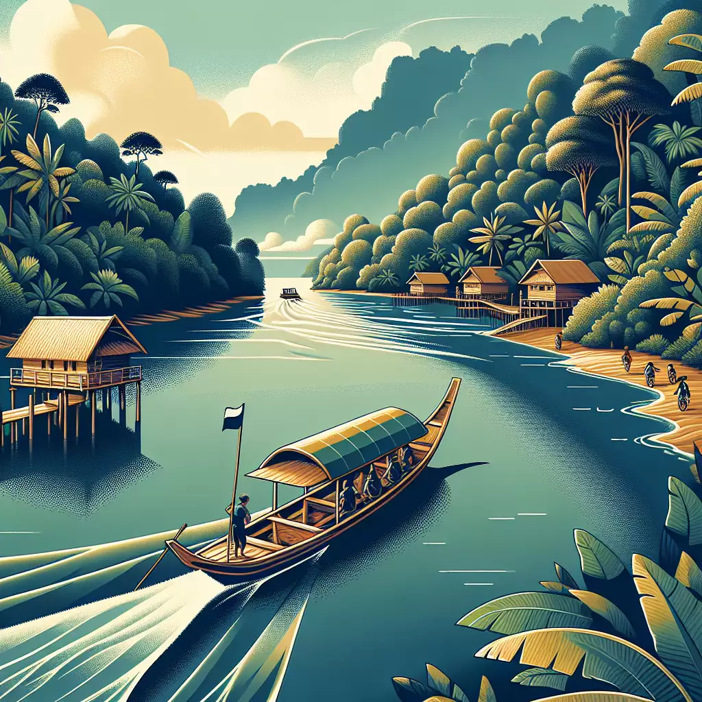 Serunya Menyusuri Sungai Kalimantan dengan Perahu Tradisional