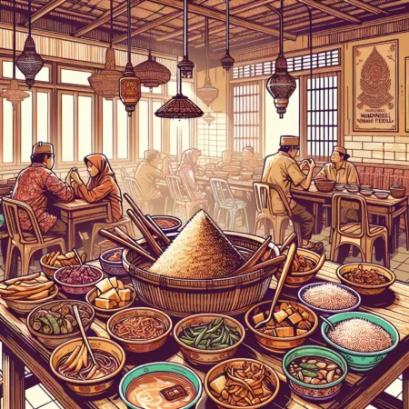 Makan Siang di Warung Nasi Pecel Madiun yang Kaya Rasa